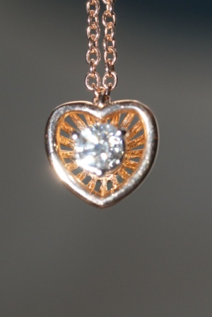Costantino Rota One Diamond Heart Necklace